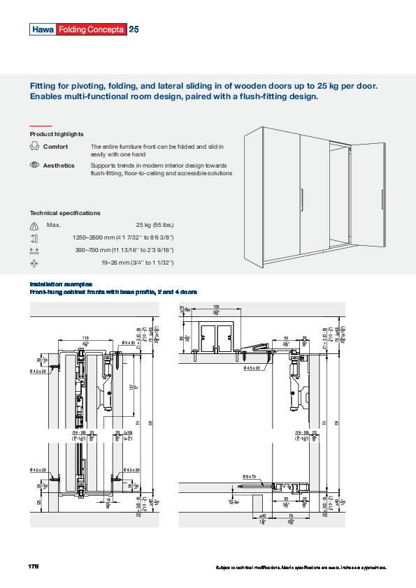 HAWA Folding CONCEPTA 25 katalogs (EN)