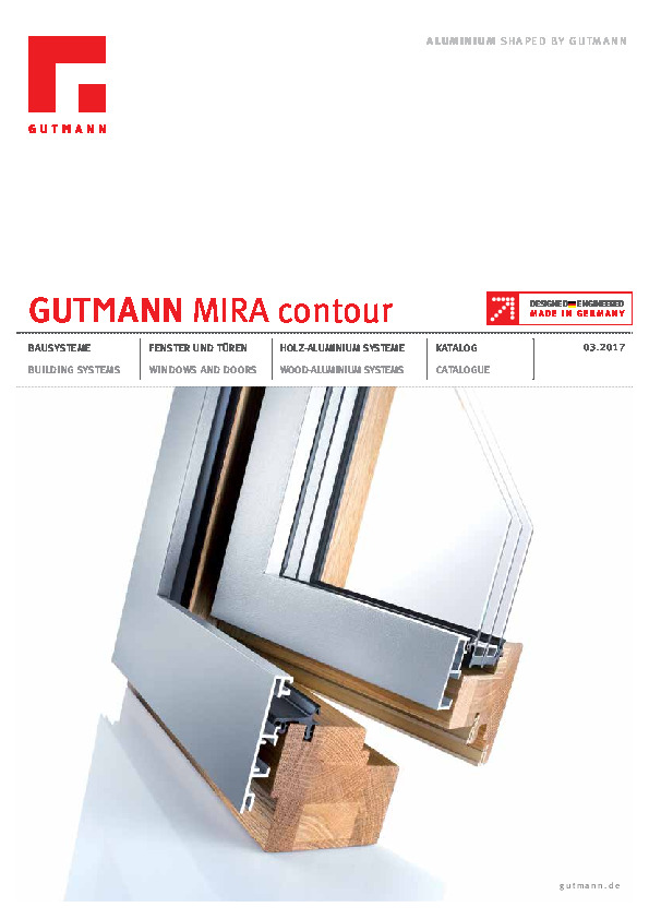 GUTMANN Mira Contour - katalogs 2017