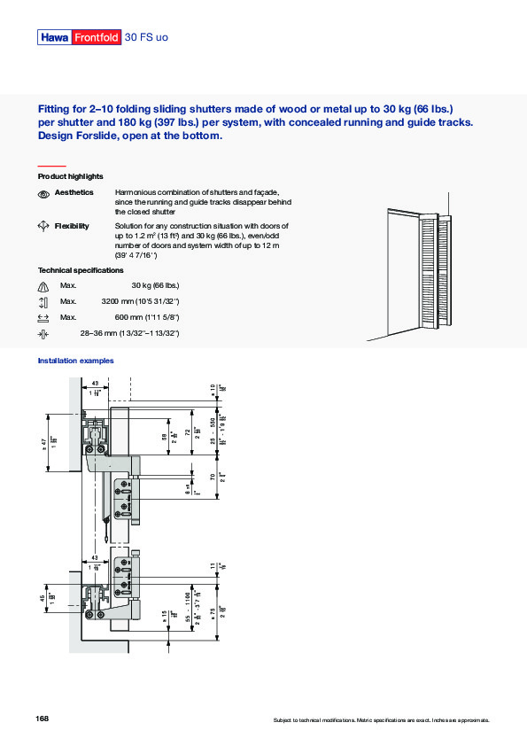 HAWA FRONTFOLD 30 FS uo - katalogs (ENG)