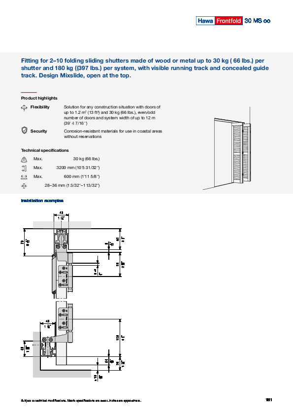 HAWA FRONTFOLD 30 MS oo - katalogs (ENG)