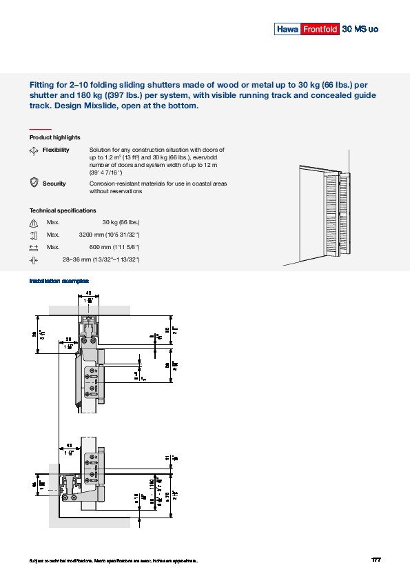 HAWA FRONTFOLD 30 MS uo - katalogs (ENG)