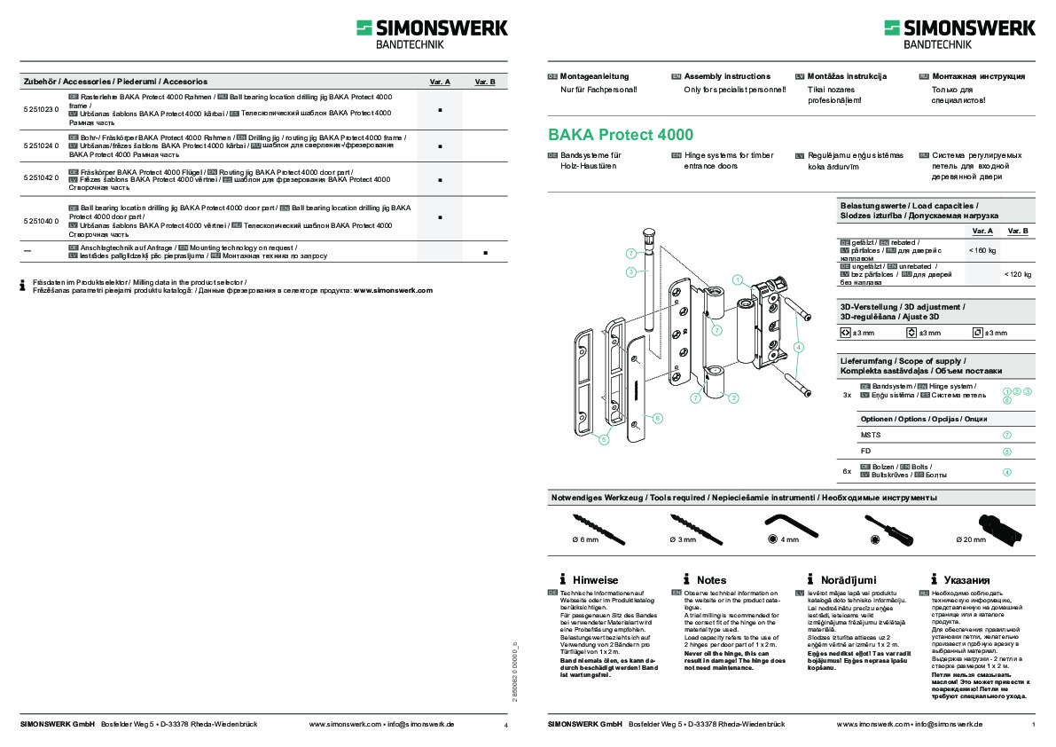 BAKA Protect series 4000 3D assembly instructions