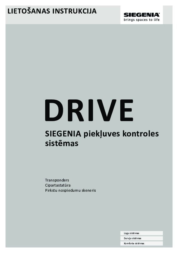 SI-BUS piekļuves kontrole - lietošanas instrukcija (LV)