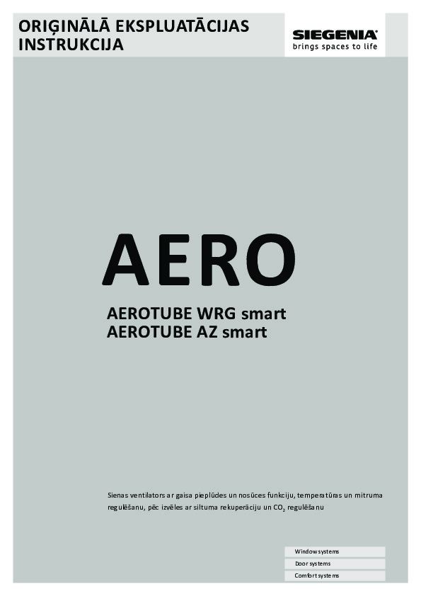 AEROTUBE WRG/AZ montāžas un lietošanas instrukcija 2023 (LV)