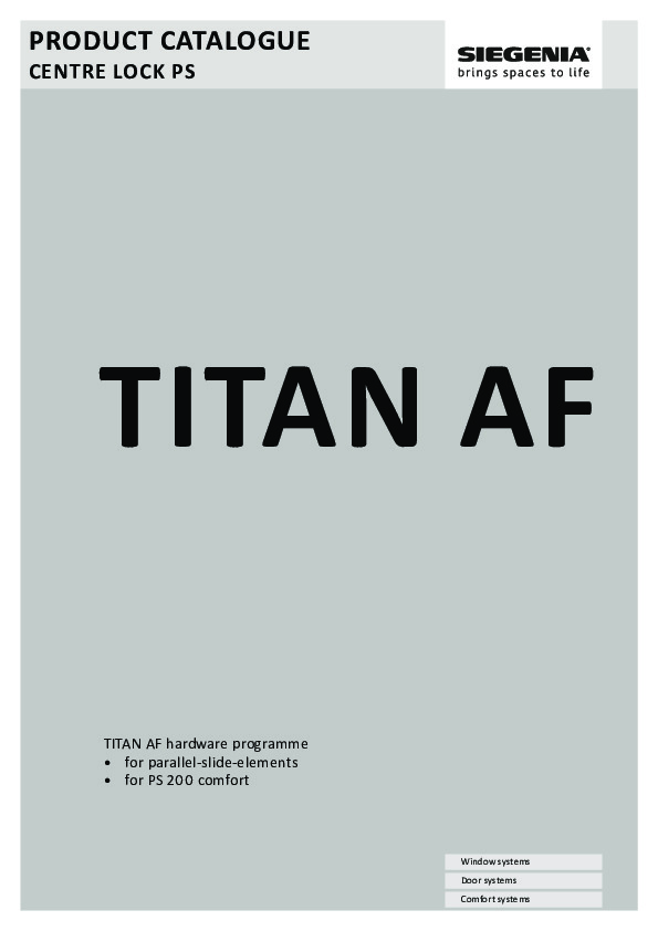PORTAL PS200 Titan AF - centre lock PS