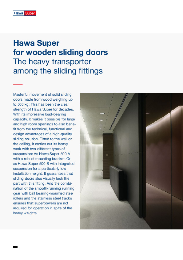 HAWA sliding solutions in buildings - part 2