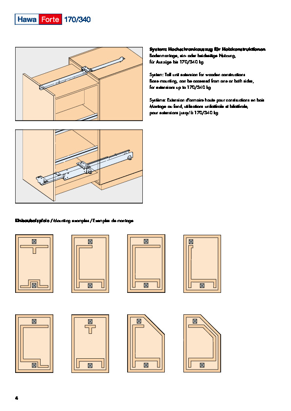 HAWA Forte - tehniskais katalogs (DE/EN/FR)