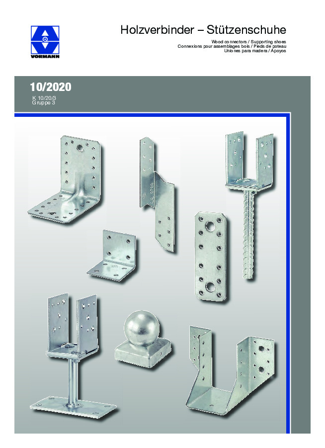 VORMANN wood connectors, supporting shoes 2020