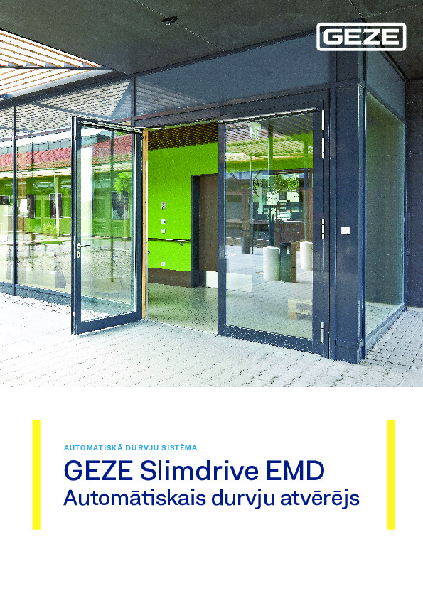 GEZE Slimdrive EMD - brošūra (LV)