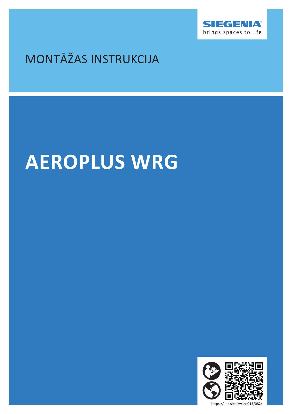 AEROPLUS WRG - montāžas instrukcija (LV)