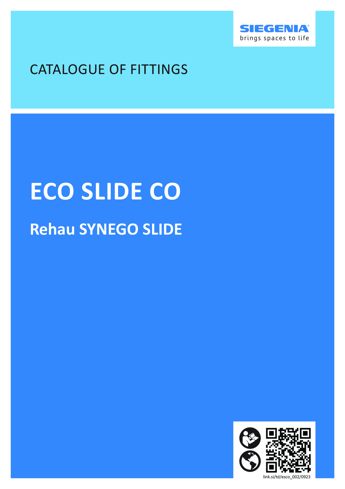 ECO SLIDE CO - Catalogue of fittings REHAU SYNEGO SLIDE (EN)