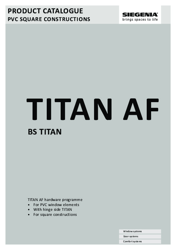 TITAN AF Katalogs PVC logiem (ENG)