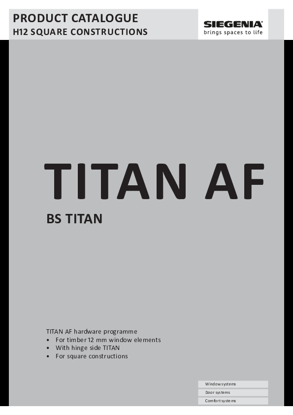 TITAN AF Katalogs koka logiem (ENG)