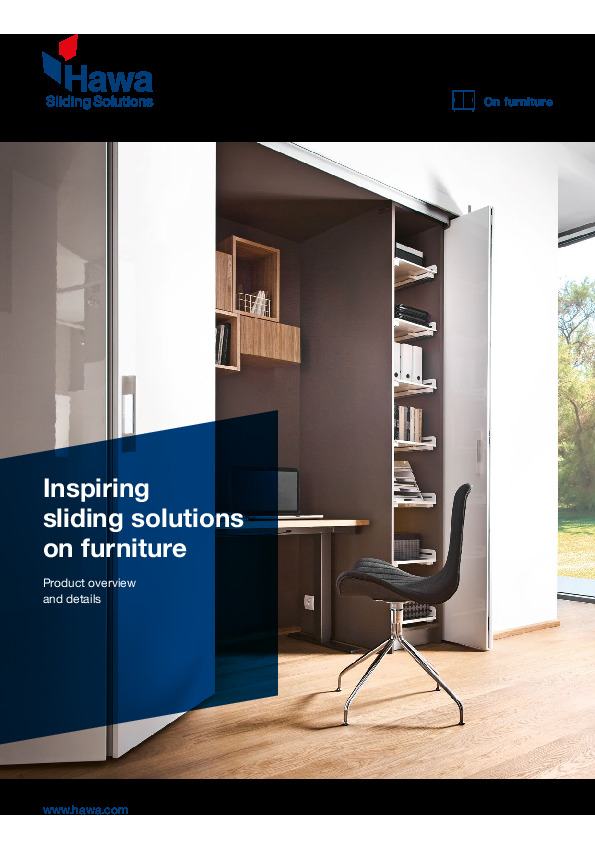 HAWA sliding solutions on furniture