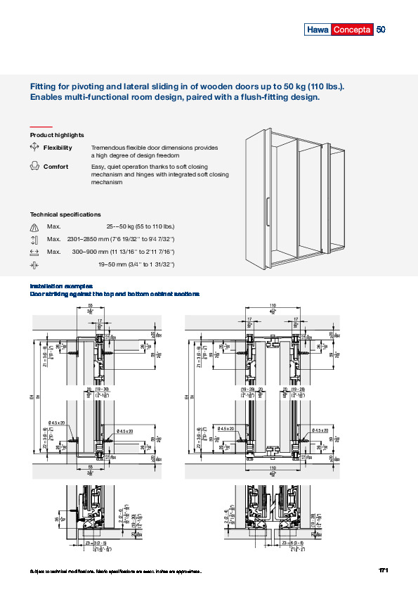 HAWA Concepta 50 - system catalogue