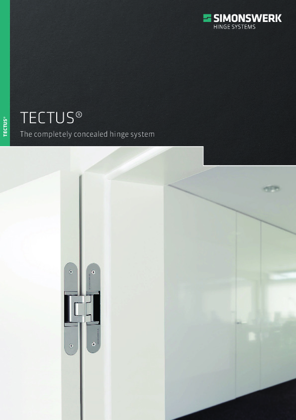 SIMONSWERK TECTUS - concealed hinges 2020