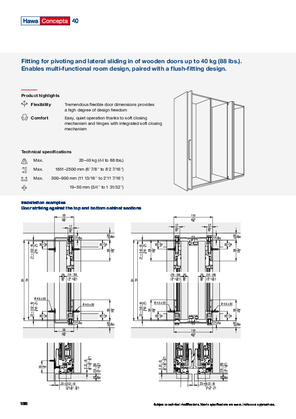 HAWA Concepta 40 - system catalogue