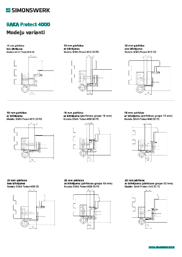 BAKA Protect series 4000 3D assembly and model variants (LV)