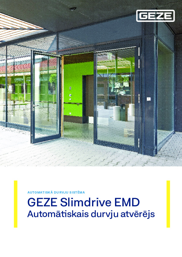 GEZE Slimdrive EMD - brochure (LV)
