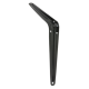 Sheet steel bracket, 75x100, black