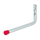 Wall hook, 71x176 mm, galvanised / red end caps