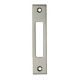 0211 strike plate, square, 90x20, lacquered titanium tone