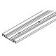 042.3041.600 dubultā grīdas sliede uzskrūvējama, caurumota, alumīnijs anodēts, 6000 mm