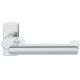FSB 06 1031 cranked handle for framed fireproof emergency door on square rose, stainless steel