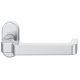 FSB 06 1134 cranked handle for framed fireproof emergency door on oval rose, stainless steel