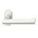 FSB 09 1031 handle for framed fireproof emergency door on oval rose, natural aluminium F1