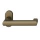 FSB 09 1031 handle for framed fireproof emergency door on oval rose, medium dark bronze S5
