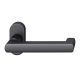 FSB 09 1031 handle for framed fireproof emergency door on oval rose, matt black S8