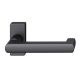 FSB 09 1031 handle for framed fireproof emergency door on square rose, matt black S8
