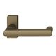 FSB 09 1031 handle for framed fireproof emergency door on square rose, medium dark bronze S5