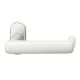 FSB 09 1290 handle for framed fireproof emergency door on oval rose, natural aluminium F1