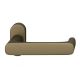 FSB 09 1290 handle for framed fireproof emergency door on oval rose, medium dark bronze S5