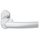 Handle for framed doors, without spindle on oval rose, 9 mm, for fire safety doors,st.steel