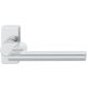 Handle for framed doors 06 1035, without spindle on square rose, 8 mm, stainless steel
