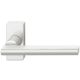 Framed door handle 09 1035, without spindle, on square rose,□ 8mm, aluminium F1 