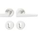 Handle set on round roses PZ, aluminium F1