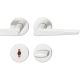 Handle set on round roses WC, aluminium F1