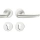 Handle set on round roses PZ, aluminium F1
