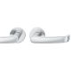 Handle set on round roses BAC, stainless steel matt