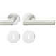 Handle set on round roses BB, aluminium F1