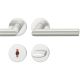 Handle set on round roses WC, aluminium F1