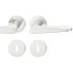 Handle set on round roses BB, aluminium F1