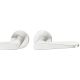 Handle set on round roses BAC, aluminium F1
