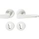Handle set on round roses PZ, aluminium F1