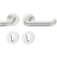 Handle set on round roses PZ, aluminium F1