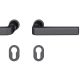 Plug-in handle set PZ, alu S8 black